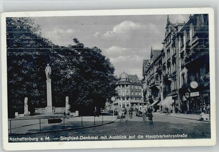 Aschaffenburg Main Aschaffenburg Siegfried Denkmal
