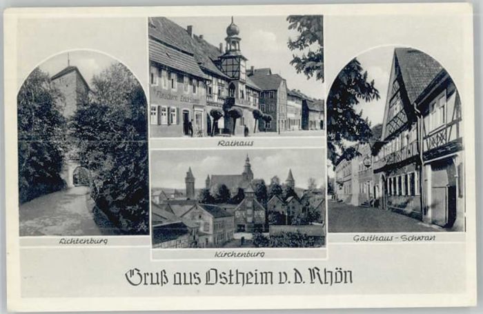 Ostheim Rhoen irchenburg Lichtenburg Gasthaus Schwan