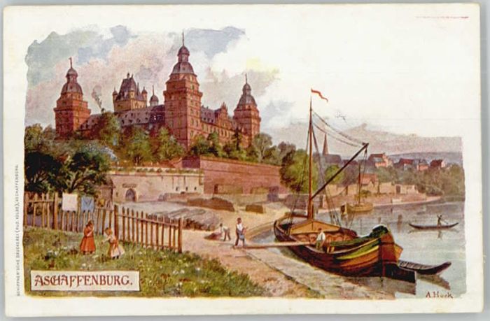 Aschaffenburg Main Aschaffenburg KuenstlerA. Hock