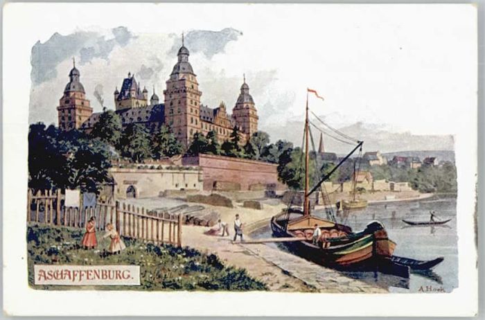Aschaffenburg Main Aschaffenburg KuenstlerA. Hock