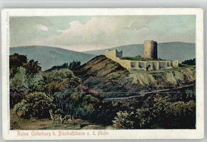 Bischofsheim Rhoen Bischofsheim Ruine Osterburg