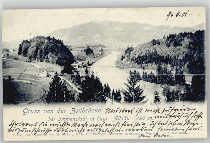 Immenstadt Allgaeu Immenstadt Zollbrücke x 1901