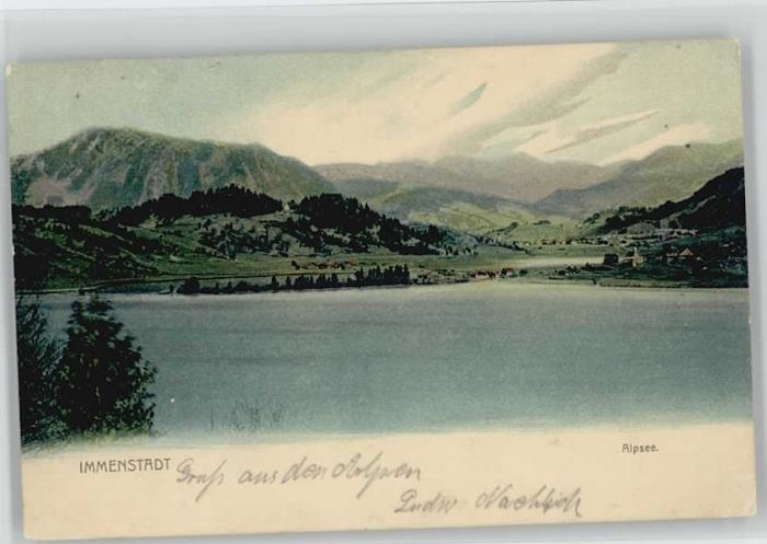 Immenstadt Allgaeu Immenstadt Alpsee x 1904