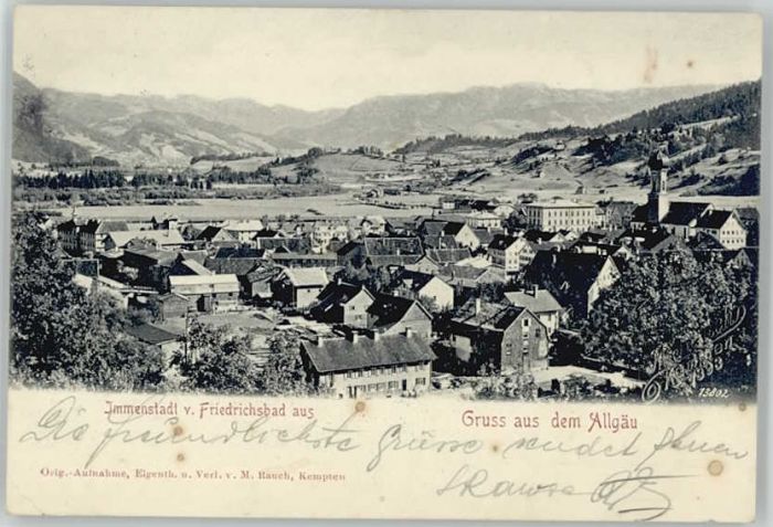Immenstadt Allgaeu Immenstadt  x 1903