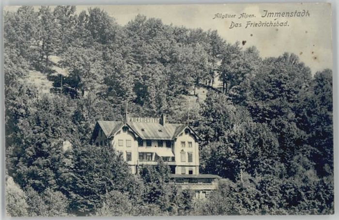 Immenstadt Allgaeu Immenstadt Friedrichsbad x 1914