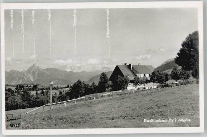 Oy Bad Mittelberg Oberallgaeu Bayern Radiumbad * 1955