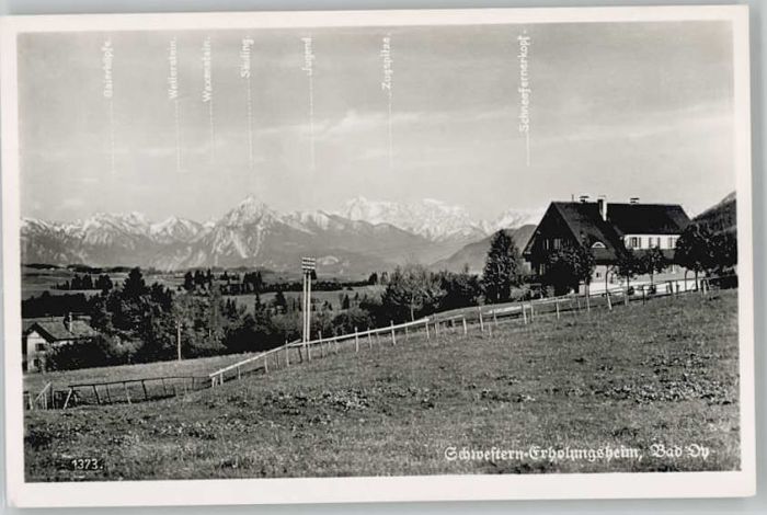 Oy Bad Mittelberg Oberallgaeu Bayern Schwesternerholungsheim * 1930