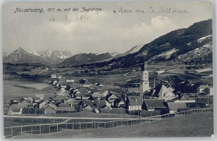 Nesselwang Allgaeu Bayern Zugspitze x 1910