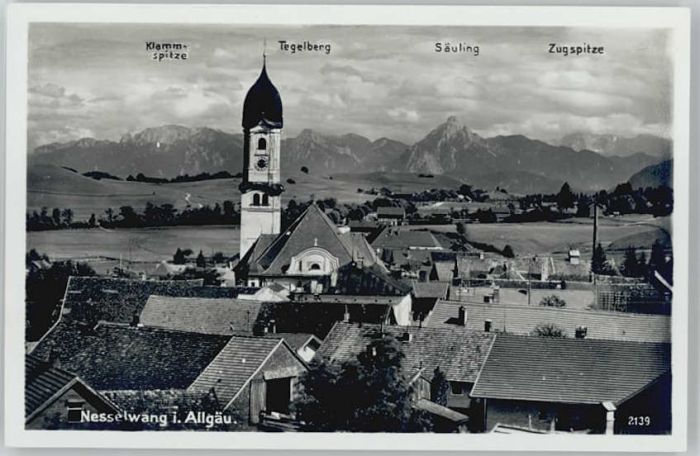 Nesselwang Allgaeu Bayern Klammspitze Tegelberg Saeuling Zugspitze * 1940