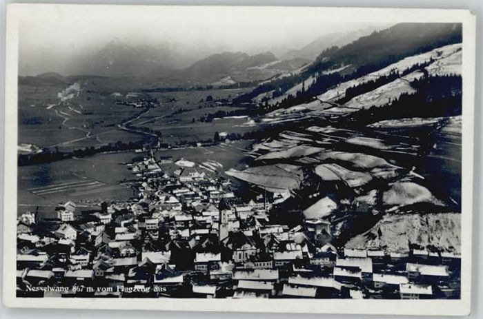 Nesselwang Allgaeu Bayern Fliegeraufnahme * 1930