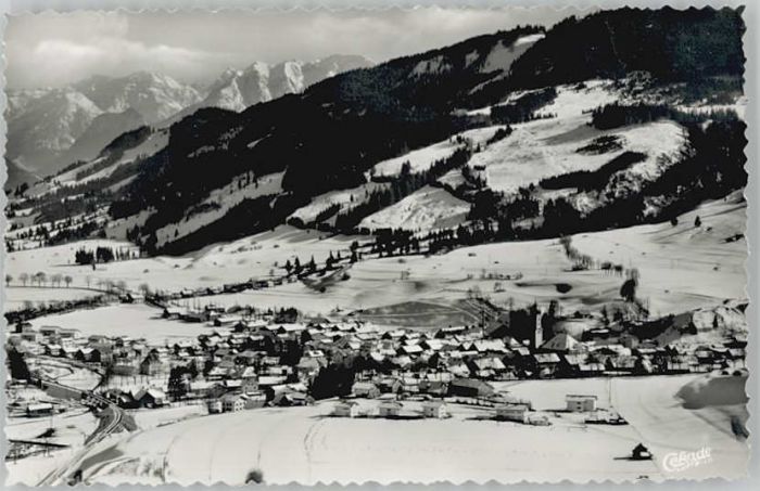 Nesselwang Allgaeu Bayern Fliegeraufnahme * 1955