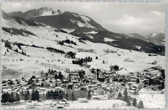 Nesselwang Allgaeu Bayern Fliegeraufnahme * 1955
