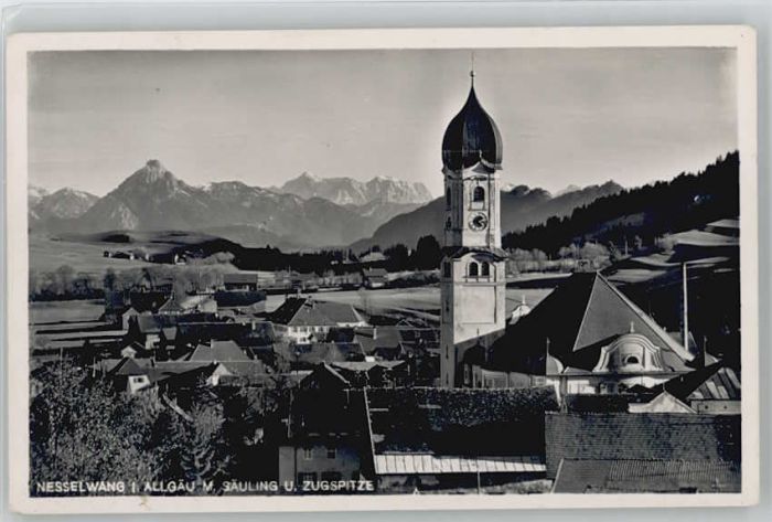 Nesselwang Allgaeu Bayern Saeuling Zugspitze x 1938