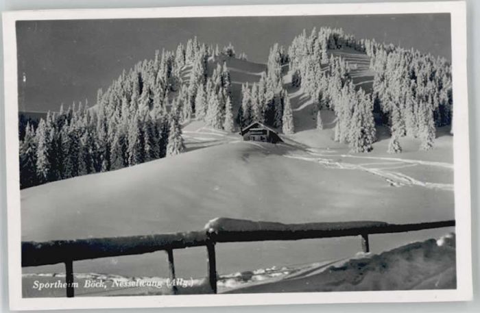 Nesselwang Allgaeu Bayern Sportheim Boeck Lacherhuette * 1955