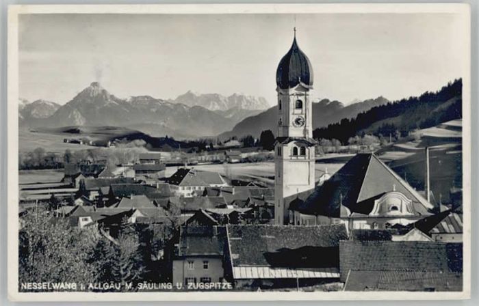 Nesselwang Allgaeu Bayern Saeuling Zugspitze x 1935