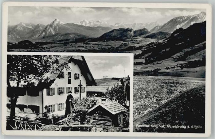 Nesselwang Allgaeu Bayern Pension Berghof x 1936