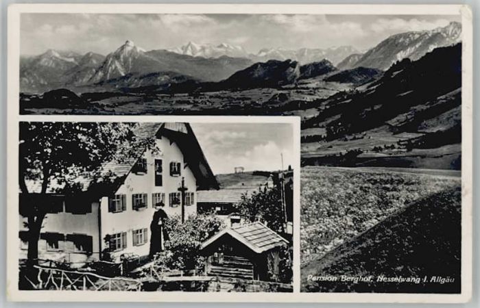 Nesselwang Allgaeu Bayern Pension Berghof * 1940
