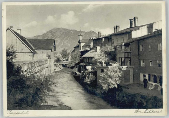 Immenstadt Allgaeu ühlkanal x 1930