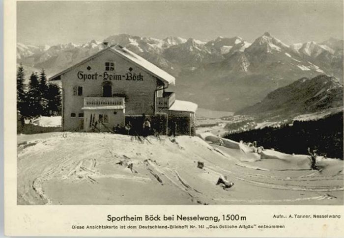 Nesselwang Allgaeu Bayern Sportheim Boeck * 1940