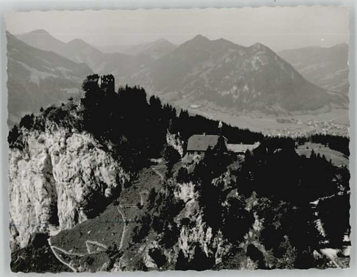 Pfronten Ostallgaeu Bayern Falkenstein bei Fuessen Fliegeraufnahme