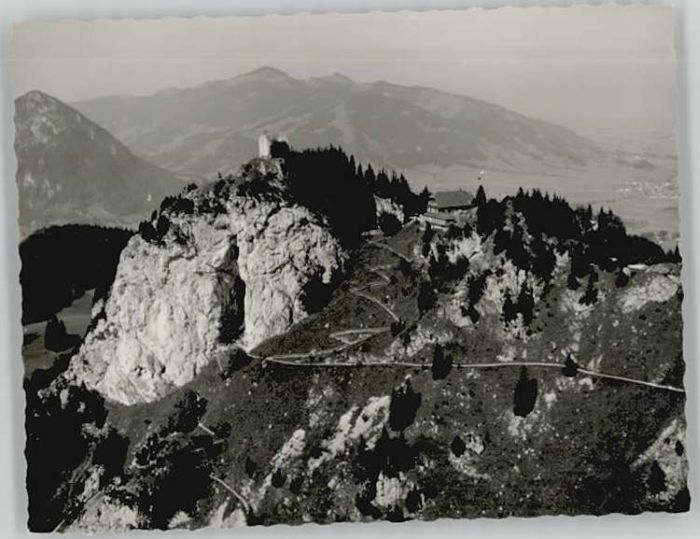Pfronten Ostallgaeu Bayern Falkenstein Fliegeraufnahme