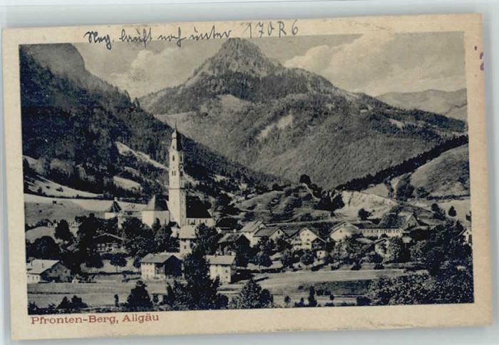 Pfronten Ostallgaeu Bayern Berg