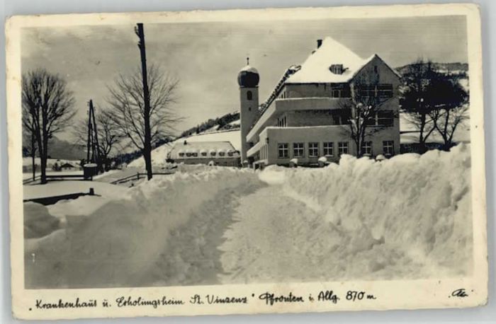 Pfronten Ostallgaeu Bayern Krankenhaus Erholungsheim St. Vinzenz