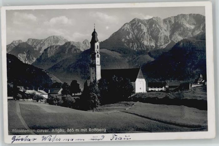 Pfronten Ostallgaeu Bayern Rossberg