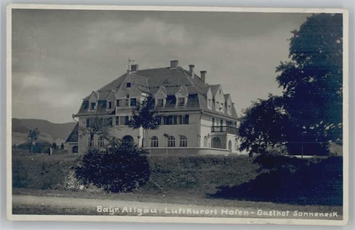 Hofen Sonthofen Gasthaus Sonneneck