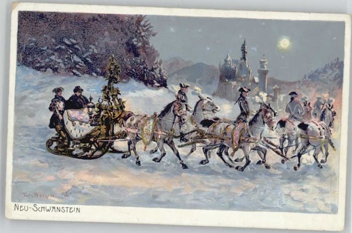 Schwangau Neu Schwanstein KuenstlerFritz Bergen