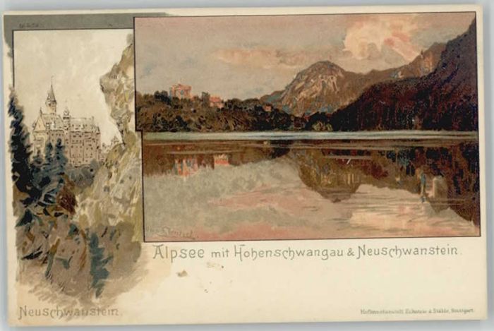 Hohenschwangau Neuschwanstein KuenstlerOtto Struetzel