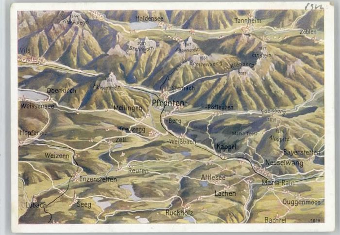 Pfronten Ostallgaeu Bayern Fliegeraufnahme