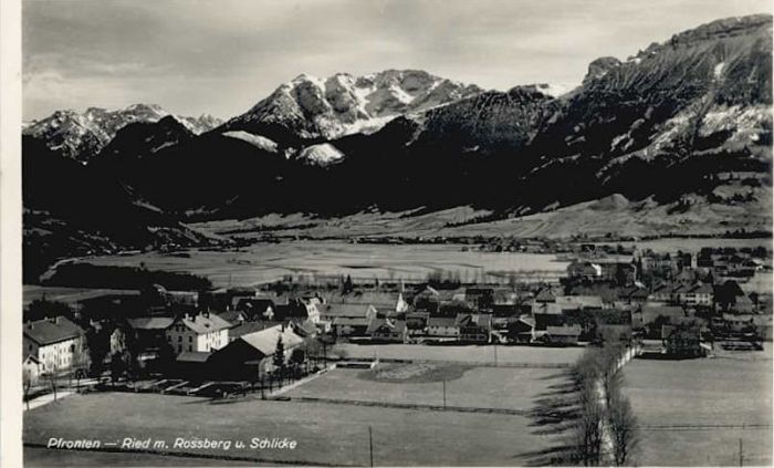 Pfronten Ostallgaeu Bayern Ried Rossberg Schlicke