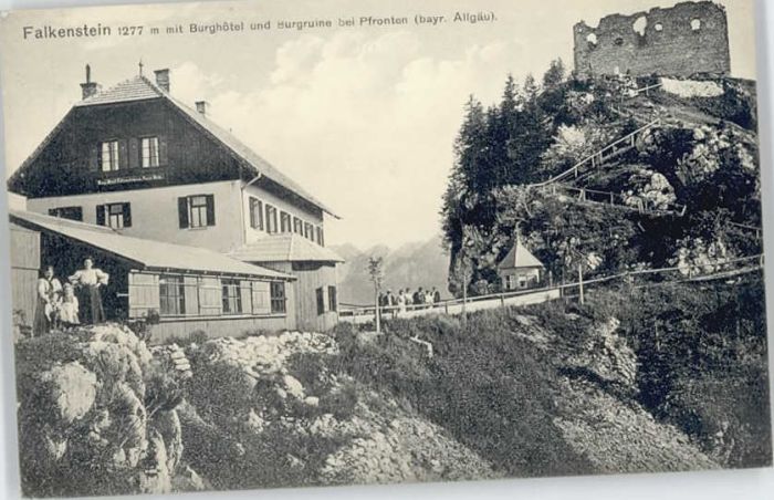 Pfronten Ostallgaeu Bayern Falkenstein Hotel Burgruine