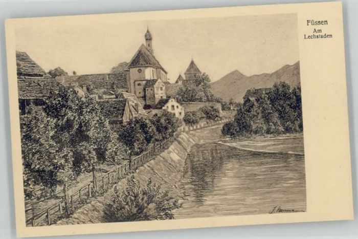 Fuessen echstaden KünstlerJ. Neumann *