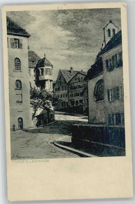 Fuessen ünstlerJ. Neumann Lechhalde x