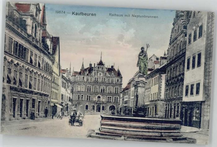 Kaufbeuren Rathaus Neptunbrunnen