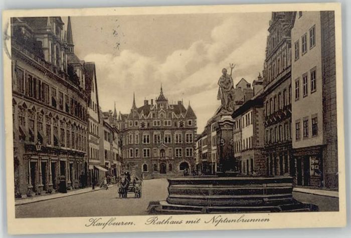 Kaufbeuren Rathaus Neptunbrunnen