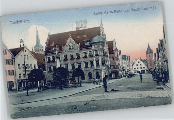 Mindelheim Marktplatz Rathaus Maximilian-Strasse
