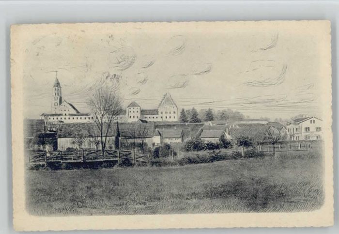 Babenhausen Schwaben Bad Grönenbach Künstlerkarte x