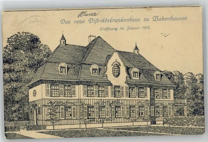 Babenhausen Schwaben Babenhausen Distrikskrankenhaus