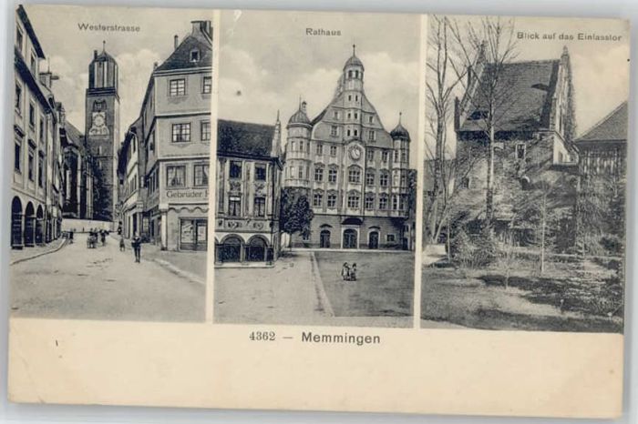 Memmingen Westerstrasse Rathaus Einlasstor