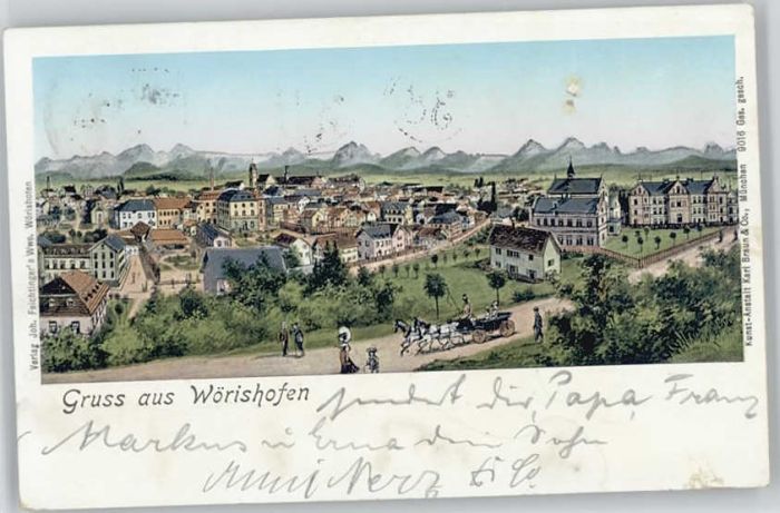 Bad Woerishofen ünstlerkarte x 1890-1920