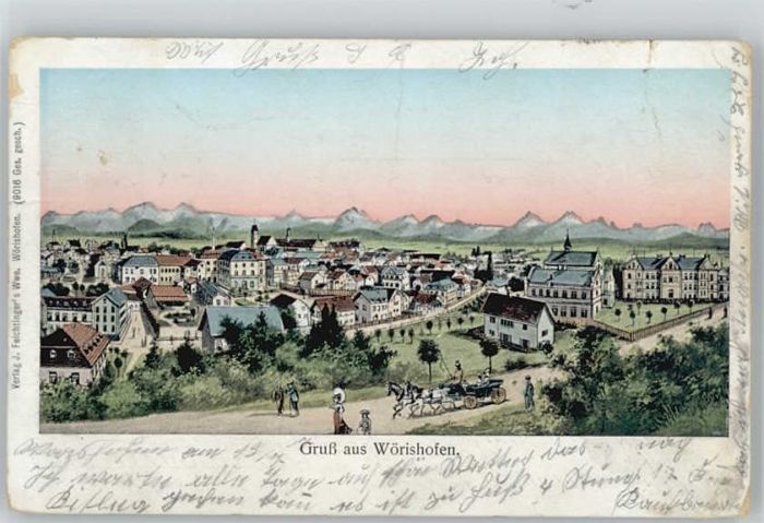 Bad Woerishofen ünstlerkarte x 1907