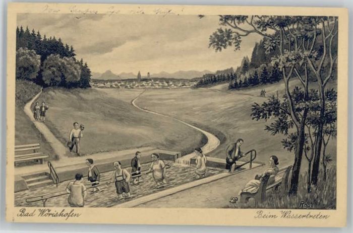 Bad Woerishofen ünstlerkarte KünstlerReisberger x 1941