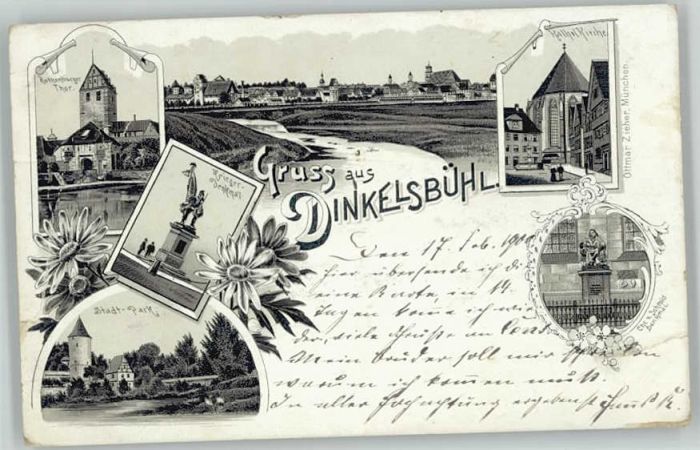 Dinkelsbuehl othenburgertor Schmid Denkmal