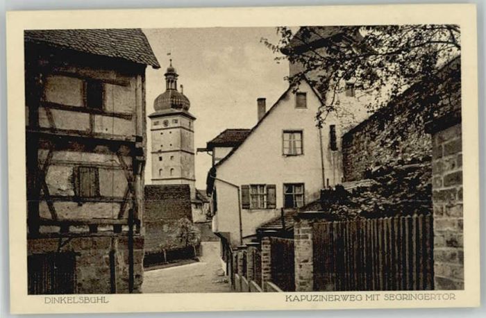 Dinkelsbuehl apuzinerweg Segringertor
