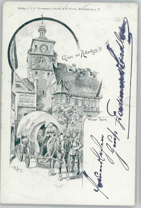 Rothenburg Tauber Weisser Turm
