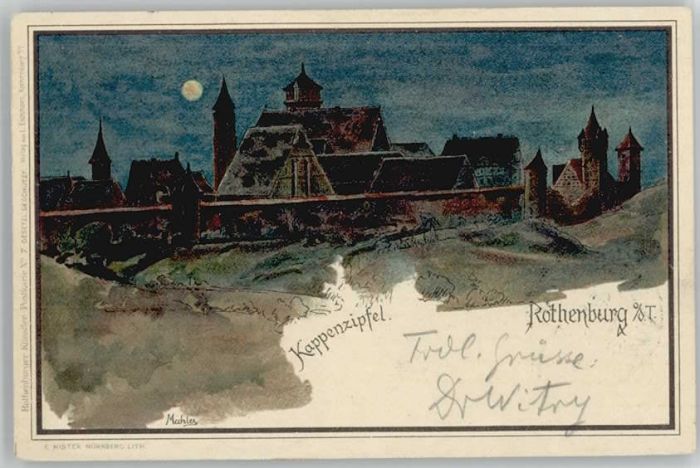 Rothenburg Tauber KünstlerMahler Kappenzipfel