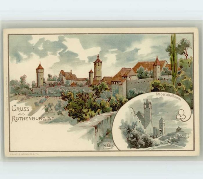 Rothenburg Tauber KünstlerMahler Stöberleinsturm *